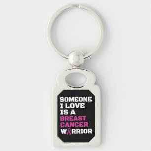 Warrior/Block/Someone I Love...Breast Cancer Keychain