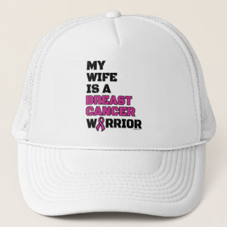 Warrior/Block/Wife...Breast Cancer Trucker Hat