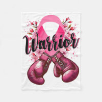 Warrior Boxing Gloves Pink Ribbon Breast Cancer Aw