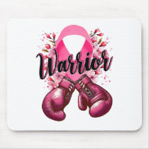 Warrior Boxing Gloves Pink Ribbon Breast Cancer Aw Mouse Pad