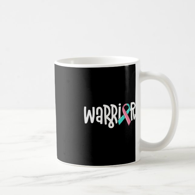 Warrior BRCA Breast Cancer Awareness Previvor Mase Coffee Mug (Right)