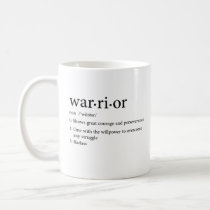 Warrior Breast Cancer, Cancer Fighter Gift For Her Coffee Mug