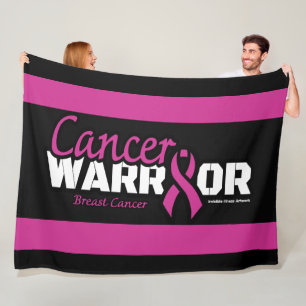 Warrior...Breast Cancer Fleece Blanket