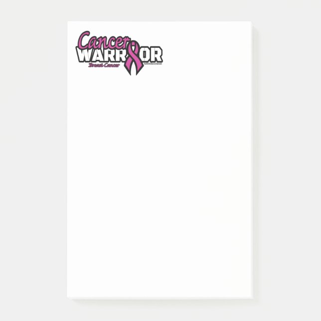 Warrior...Breast Cancer Post-it Notes (Front)
