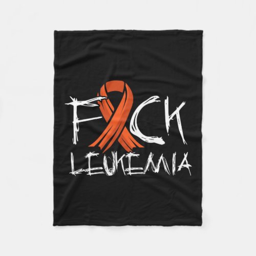 Warrior Cancer Awareness Cancer Of The Blood  Fleece Blanket