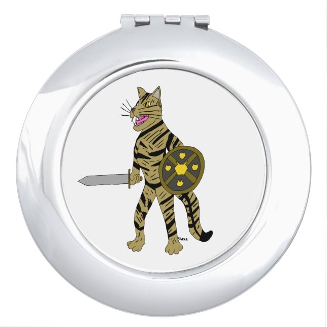 Warrior Cat   Compact Mirror (Front)