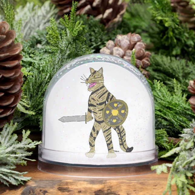 Warrior Cat  Snow Globe (Winter)