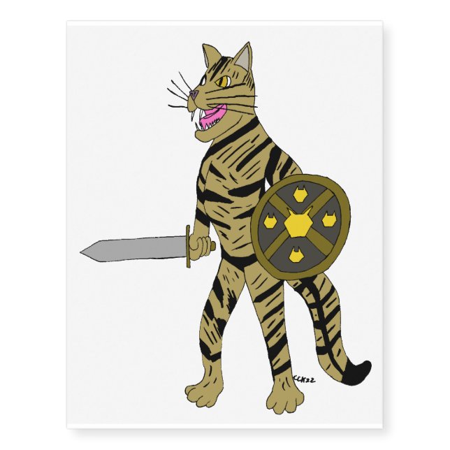 Warrior Cat Temporary Tattoos (Front)