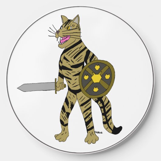 Warrior Cat Wireless Charger (Front)