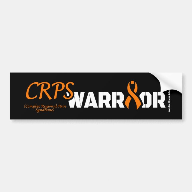 WARRIOR...CRPS BUMPER STICKER (Front)