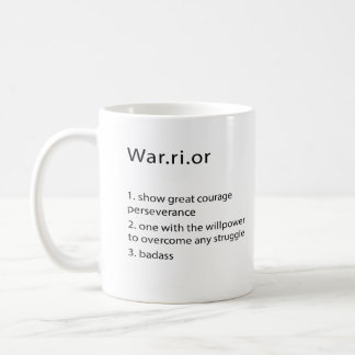 Warrior, Custom Warrior Gift, Alcoholics Anonymous Coffee Mug