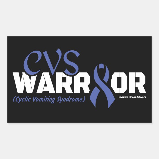 WARRIOR...CVS RECTANGULAR STICKER (Front)