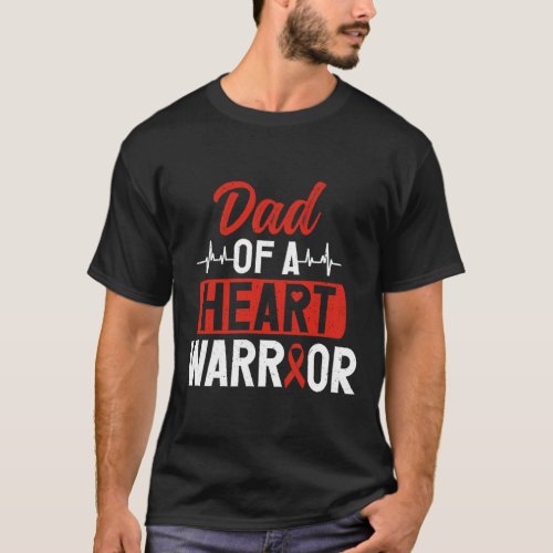 Warrior Dad Chd Congenital Heart Defect Awareness  T_Shirt