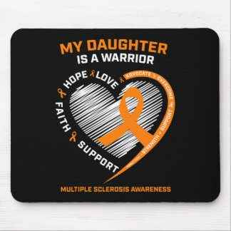Warrior Daughter Wear Orange Multiple Sclerosis Aw Mouse Pad