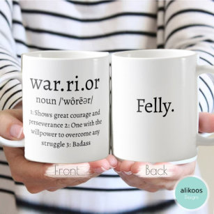 Warrior Definition Coffee Mug