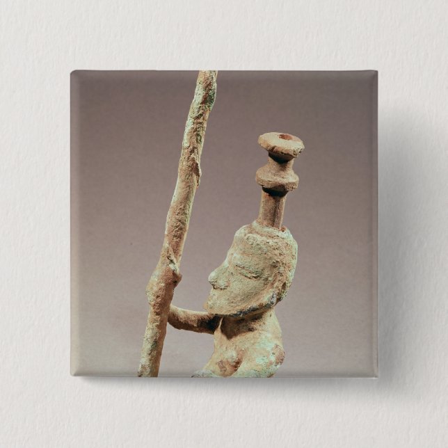 Warrior, Dong-son Civilisation, from Vietnam Pinback Button (Front)