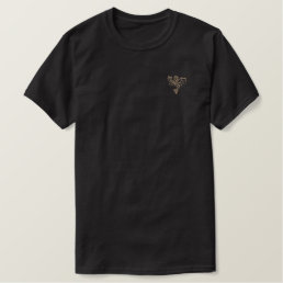 warrior dragon embroidered T-Shirt