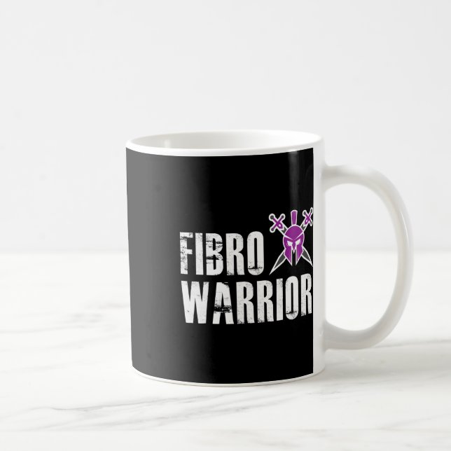 Warrior - Fibromyalgia Awareness Fighter 1  Coffee Mug (Right)
