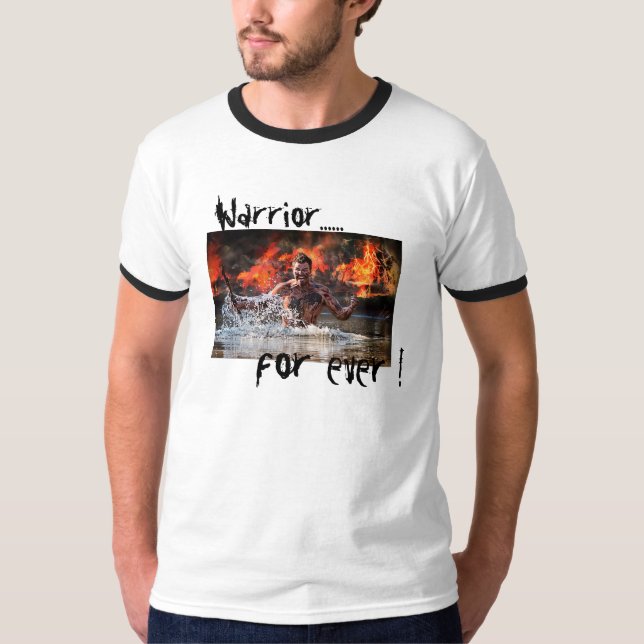 WARRIOR FIGHTING IN WATER T-Shirt (Front)