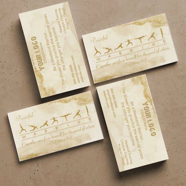 Warrior Fitness Business Card – Empower & Motivate (Warrior Business Cards)