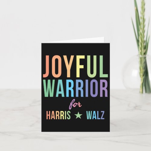 Warrior For Kamala Harris Tim Walz 2024 2  Card