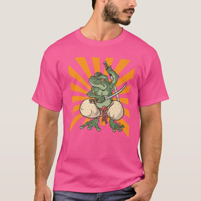 Warrior Frog Samurai T-Shirt (Front)