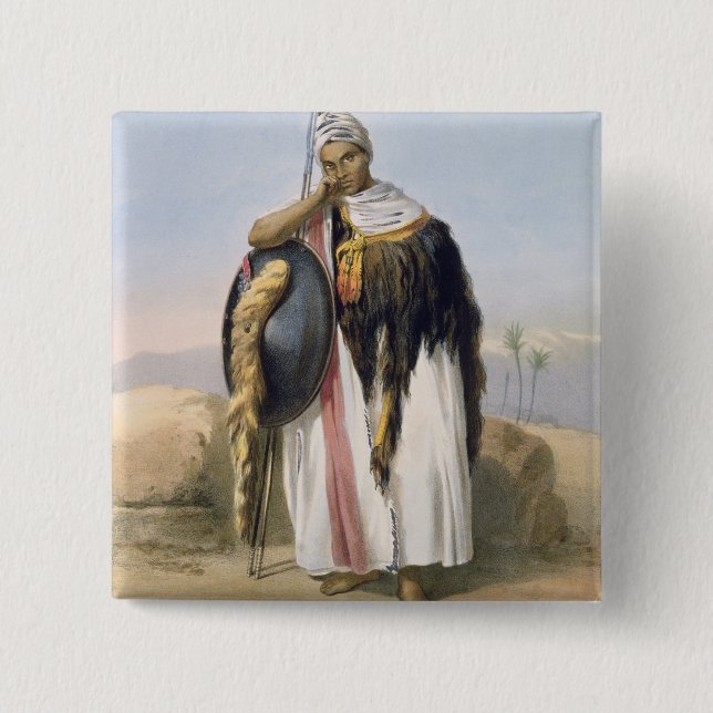 Warrior from Amhara, Ethiopia, illustration from ' Button (Front)