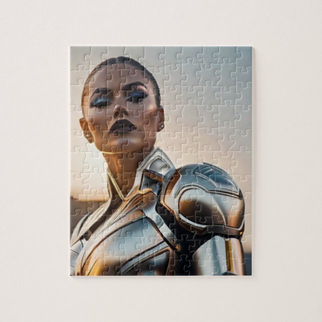 Warrior Girl of the Future Jigsaw Puzzle (Vertical)