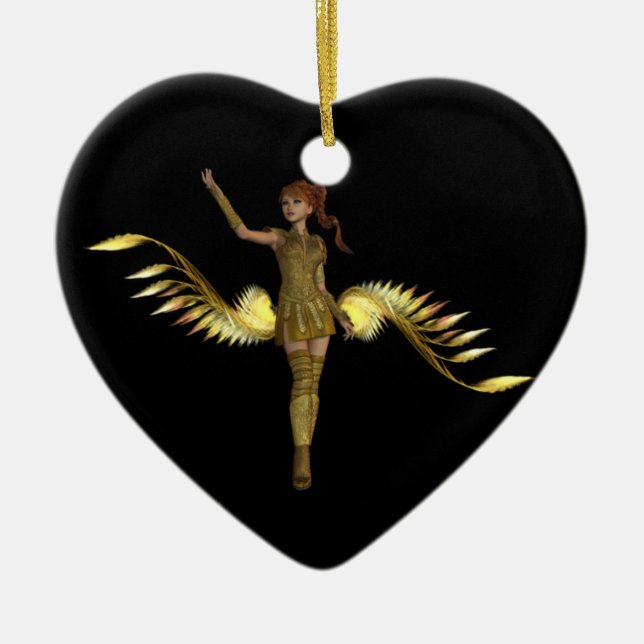 Warrior Girl Ornament (Front)
