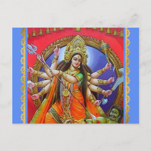 Warrior Goddess Durga Shakti Postcard