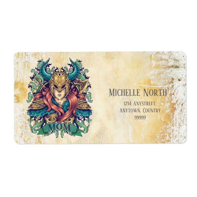 Warrior Goddess Mom ID500 Label (Front)