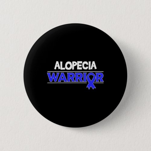 Warrior Hair Loss Awareness Ribbon  Button