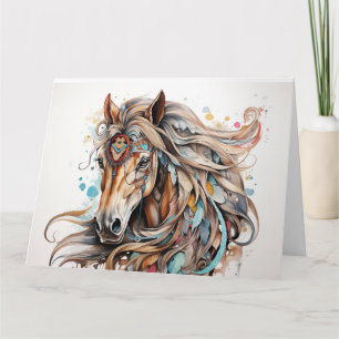 Warrior Horse Greeting Card