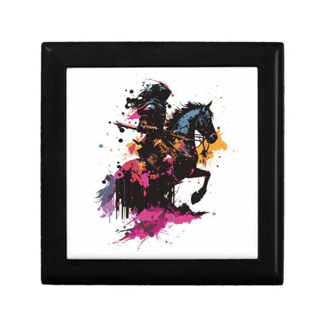 Warrior Horse Watercolor Gift Box (Front)