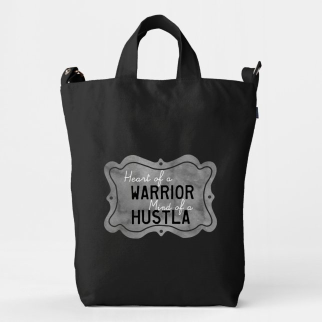 Warrior & Hustla Duck Bag (Front)