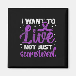 Warrior I Want To Live Not Just Survived Grunge  Magnet