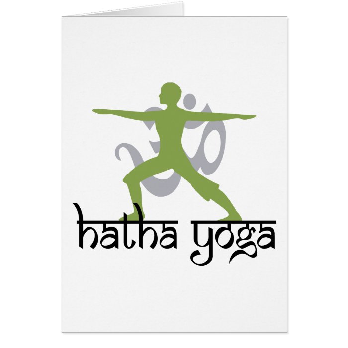 Warrior II Pose Hatha Yoga Cards