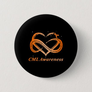 Warrior I'm Fine Chronic Myeloid Leukemia Awarenes Button