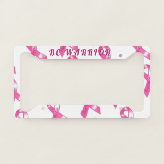 Warrior in Pink License Plate Frame