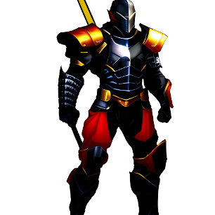 Warrior Knight   T-Shirt Baby Blanket