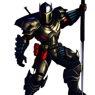 Warrior Knight Tote Bag