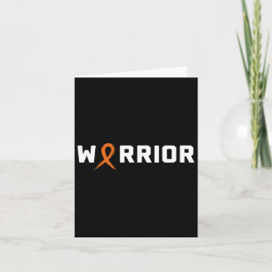 Warrior Leukemia Shirt - Blood Cancer Awareness Card
