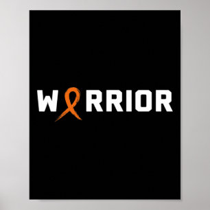 WARRIOR LEUKEMIA SHIRT - Blood Cancer Awareness  Poster