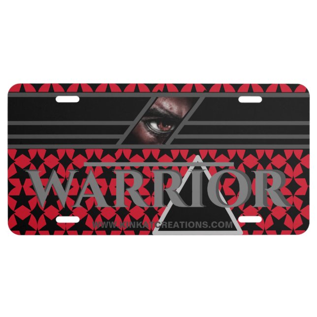 Warrior License Plate (Front)