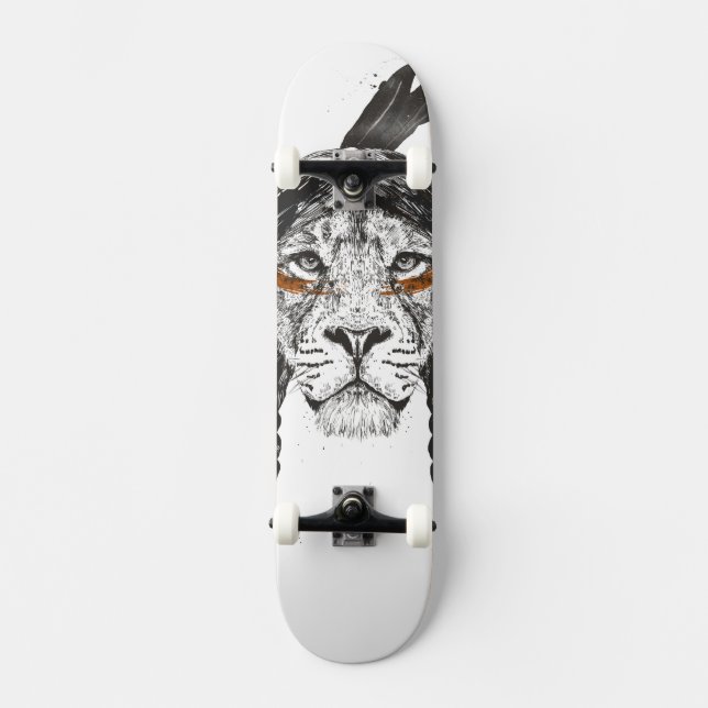 Warrior lion skateboard deck (Front)