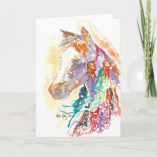 Warrior Mare Letterpress Thank You Card
