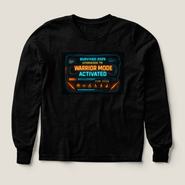 “Warrior Mode Activated” 2026 Cyberpunk Tri-Blend Shirts (Design Front)