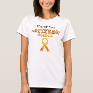 Warrior Mom Childhood Cancer Awareness T-Shirt