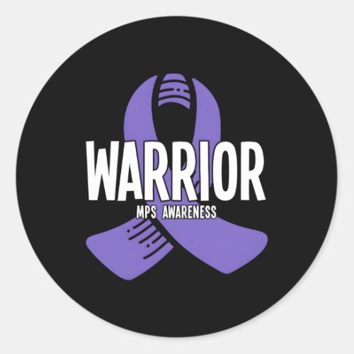 Warrior Mps Awareness Classic Round Sticker