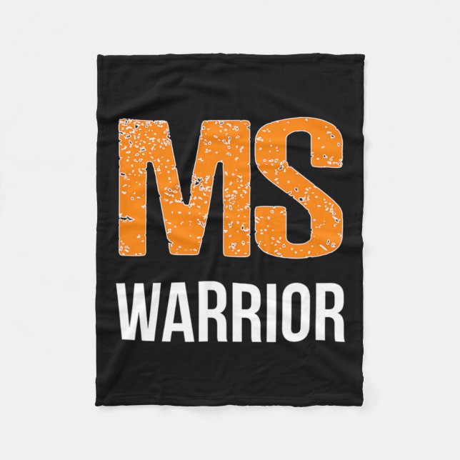 Warrior Multiple Sclerosis Awareness  Fleece Blanket (Front)